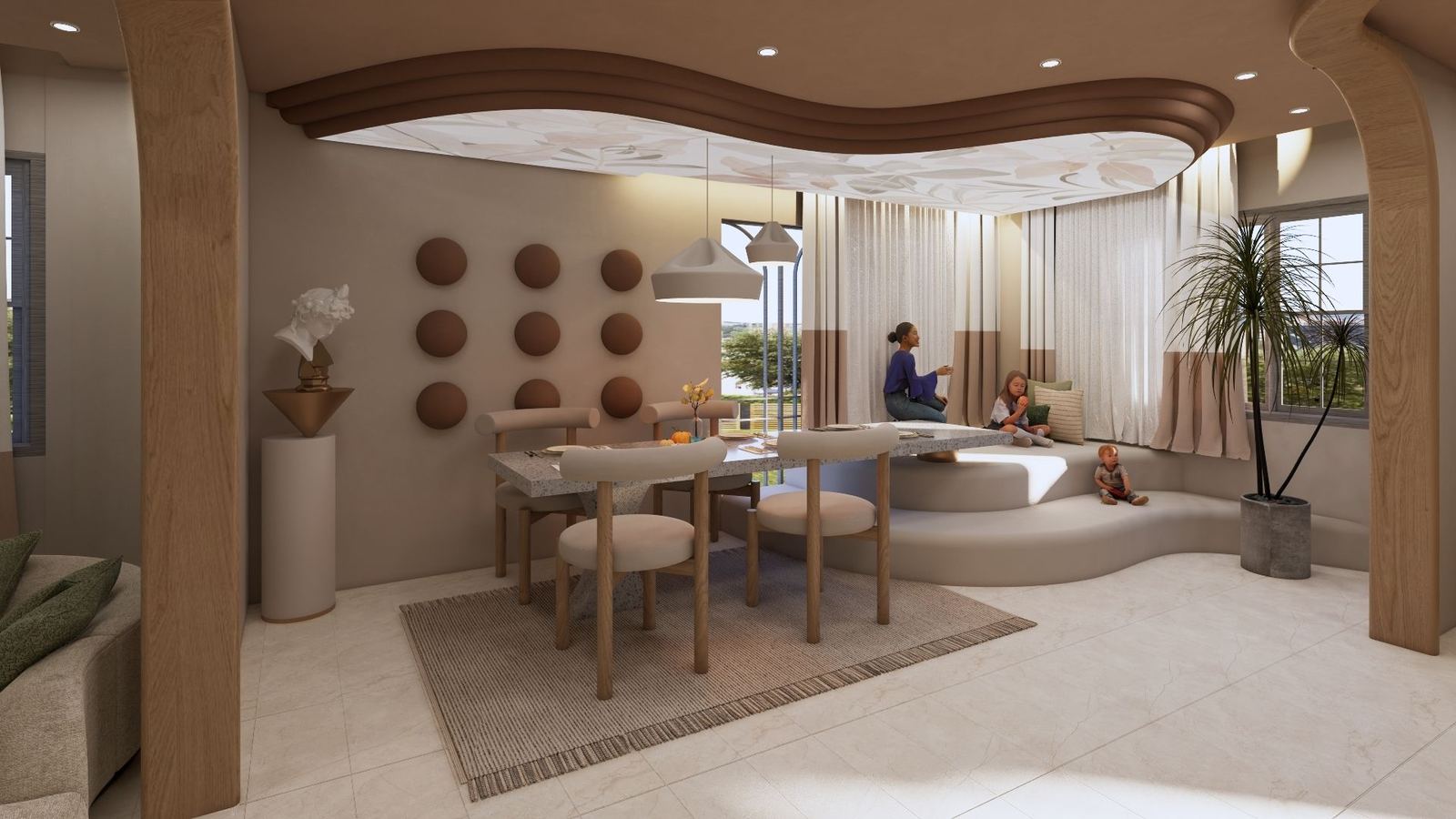 Indukuri Lakeshore Villa Interior Design Hyderabad - Endecore LLP