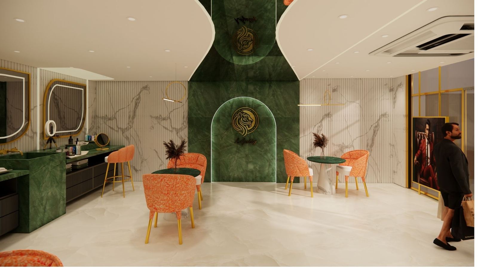Leaf Water Skincare Boutique Salon Interior Design Hyderabad - Endecore LLP